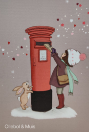 Belle & Boo ansichtkaart Christmas Postbox