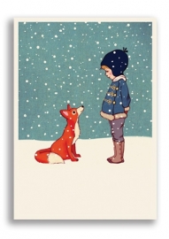 Belle & Boo ansichtkaart Hello Mr Fox