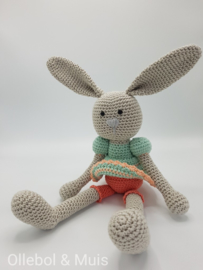 Crochet bunny pastel