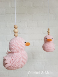 Music mobile Ollebol & Muis pink ducks