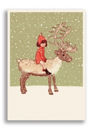 Belle & Boo postcard Me & My reindeer