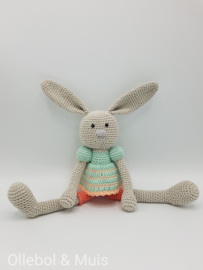 Crochet bunny pastel