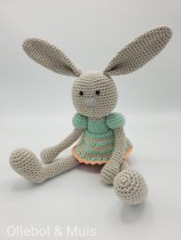 Crochet bunny pastel