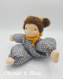 Waldorf cloth doll, soft cotton body