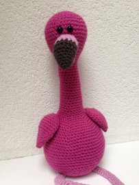 Crochet flamingo