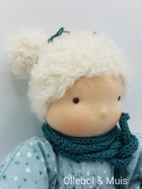 Soft doll slappe Lijs mint green blond hair