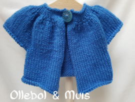 Hand knitted cardigan / little kina for Waldorf style doll 15" - 18" inch. 