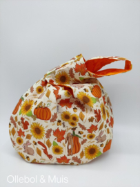 Knot Bag Pumpkin or Halloween Ditsy