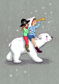 Belle & Boo postcard Polar Adventure