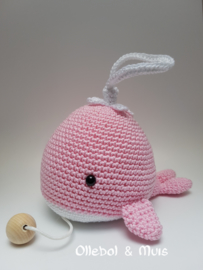 Muziekdoosje walvis roze