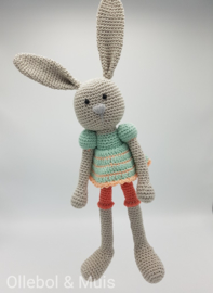 Crochet bunny pastel