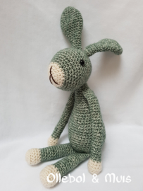 crochet green rabbit