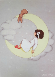 Belle & Boo ansichtkaart Moon
