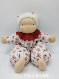 Soft doll with blond /white hair