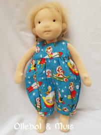 Dungerees waldorf doll 14/15 inch