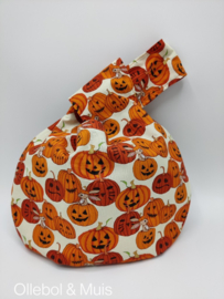 Knot Bag Pumpkin or Halloween Ditsy