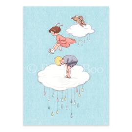 Belle & Boo ansichtkaart Cloud Jumping