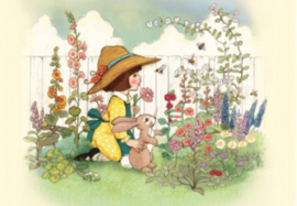 Belle & Boo postcard Bumble Bee Garden