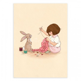 Belle & Boo Postkarte Today We Sew