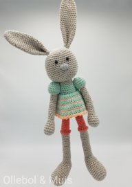 Crochet bunny pastel