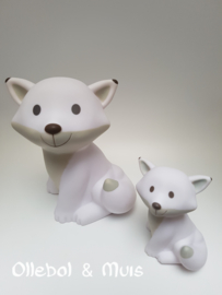 Mini money box Fox Cesar white