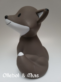 Money box Fox Cesar warm grey