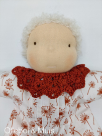 Soft doll with blond /white hair