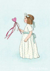 Belle & Boo postcard Fairy Wand