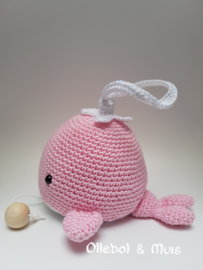 Music box whale pink