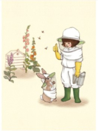 Belle & Boo postcard Bee Keeper