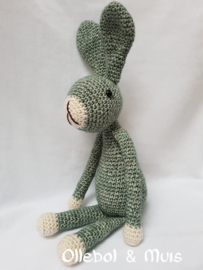 crochet green rabbit