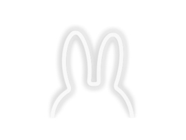 Miffy dekorative Ohren medium weiß
