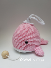 Music box whale pink