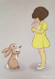 Belle & Boo postcard Ice Cream