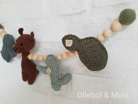 Stroller chain alpaca & cactus