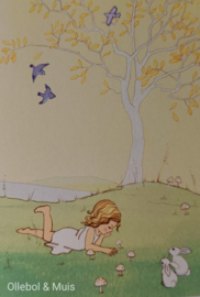 Belle & Boo postcard Ava in  Wonderland