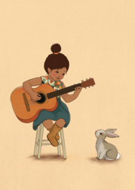 Belle & Boo ansichtkaart Guitar