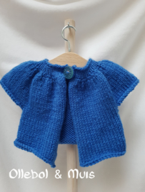 Hand knitted cardigan / little kina for Waldorf style doll 15" - 18" inch. 