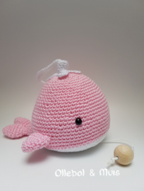 Music box whale pink