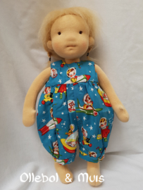 Dungerees waldorf doll 14/15 inch