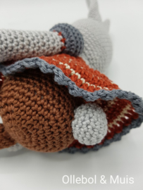 Crochet bunny earth tones