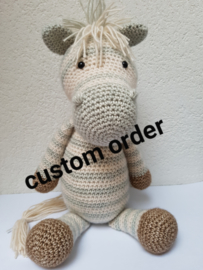 Custom order Zebra Guus