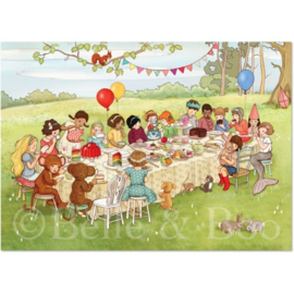 Belle & Boo postcard Woodland Feast
