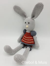 Crochet bunny earth tones