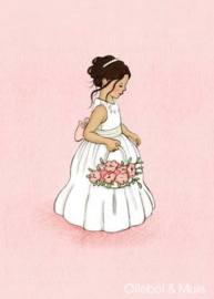 Belle & Boo postcard Flower Girl