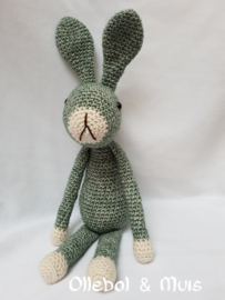 crochet green rabbit