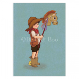 Belle & Boo ansichtkaart Hobby Horse