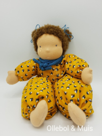 Soft doll Slappe Lijs  ocher yellow brown hair