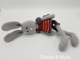 Crochet bunny earth tones