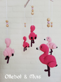 Muziekmobiel flamingo's